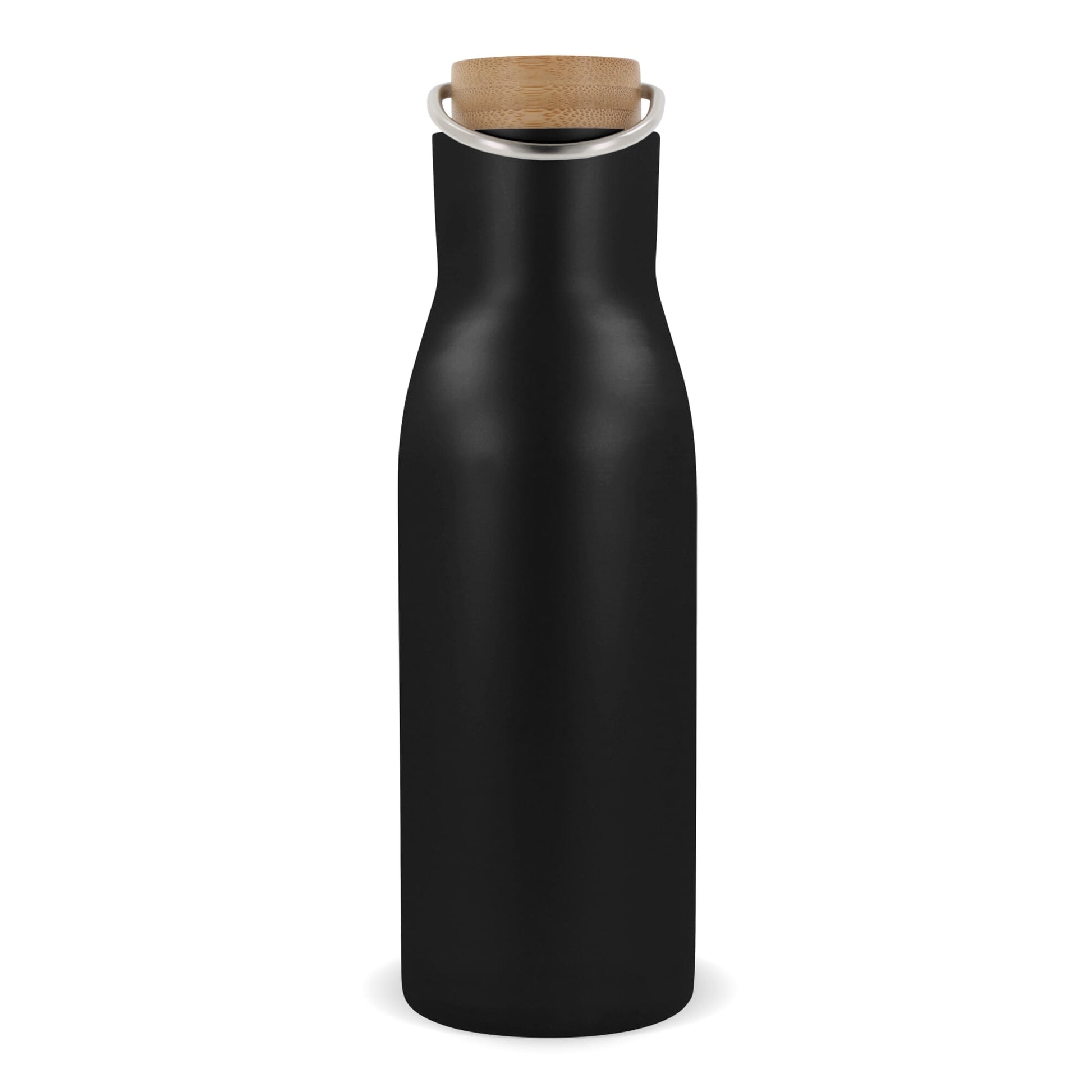 Isolier-Flasche mit Bambusdeckel, 500ml