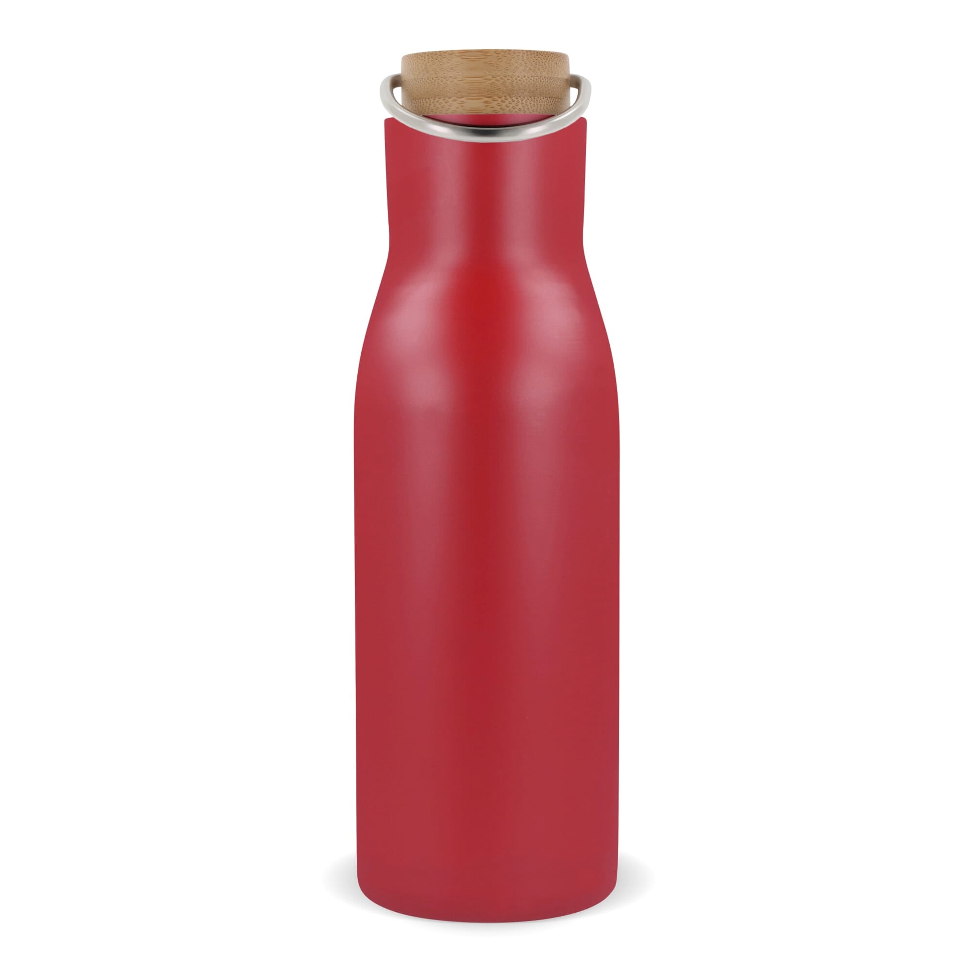 Isolier-Flasche mit Bambusdeckel, 500ml