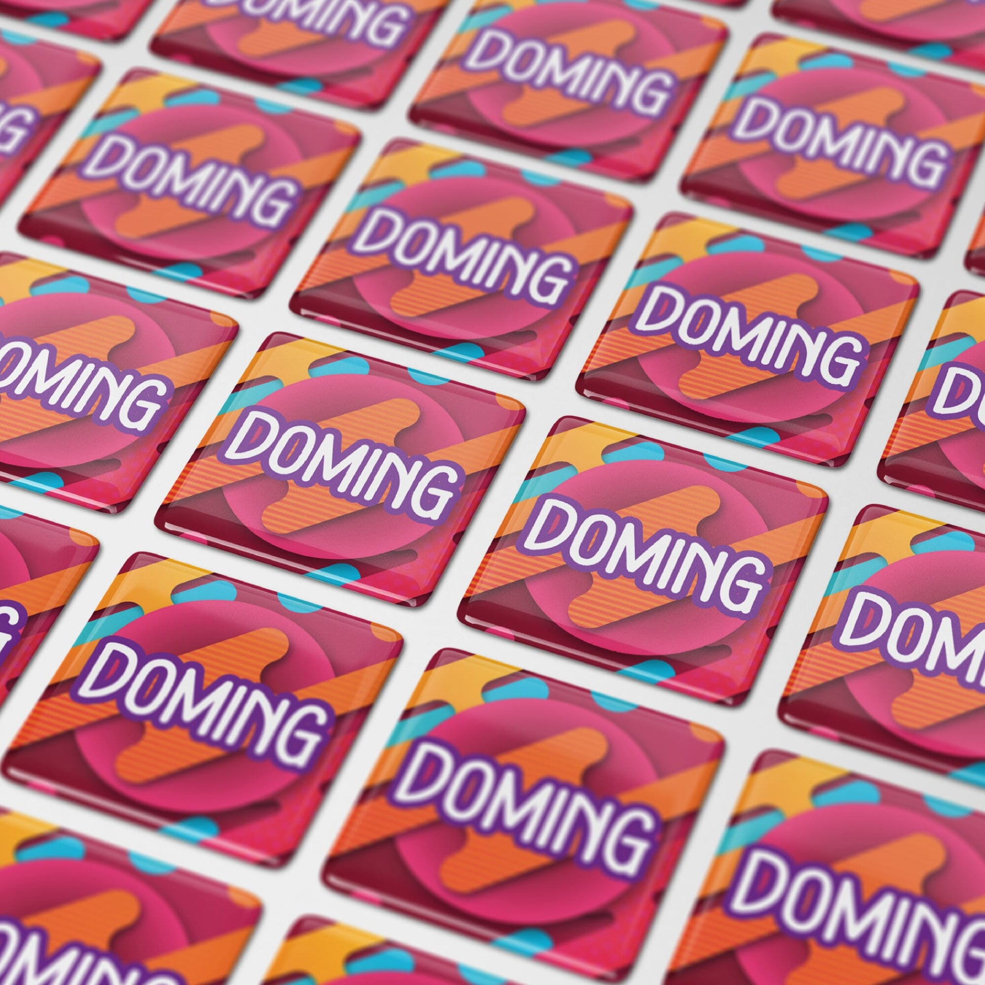 Doming Quadrat 13x13 mm