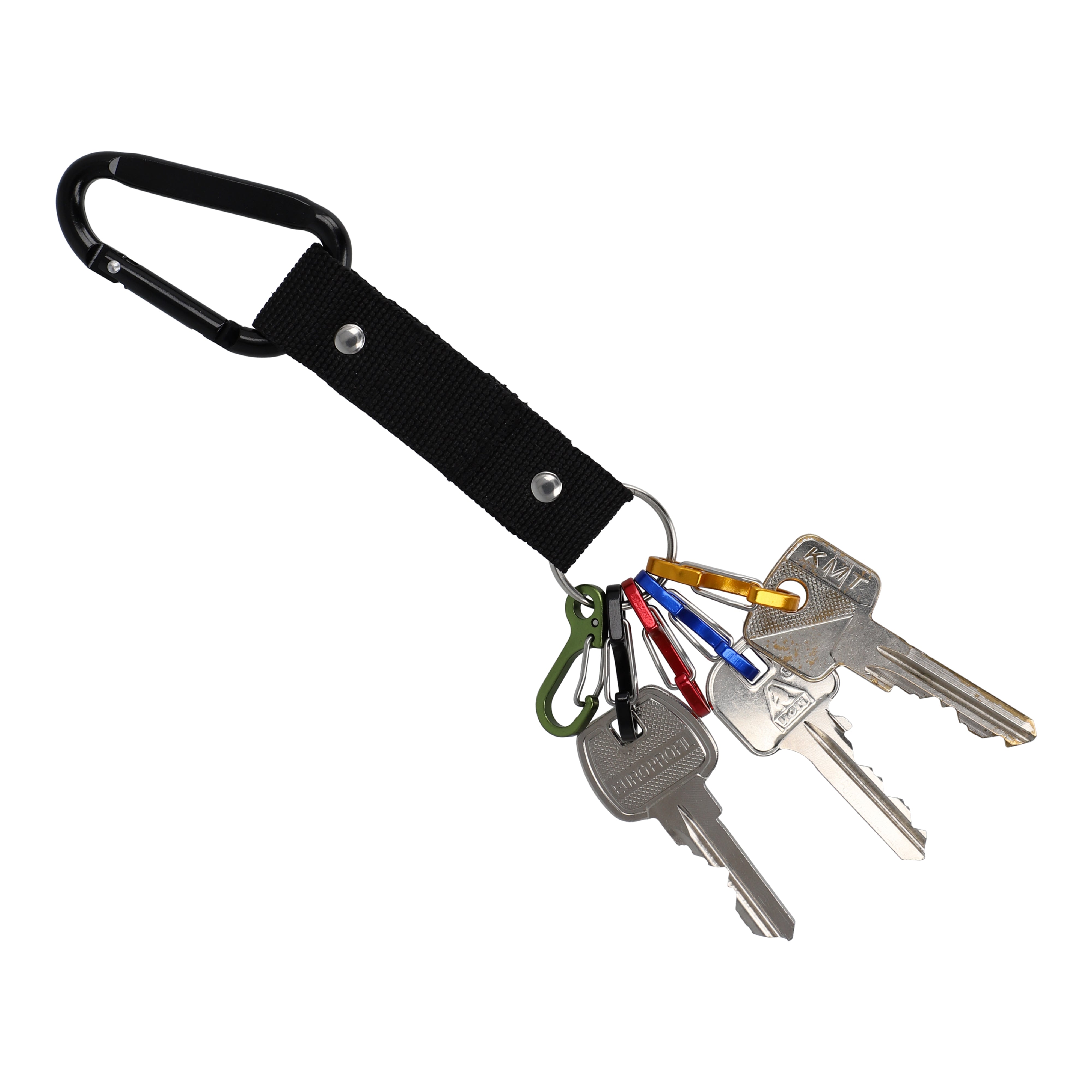Karabiner-Schlüsselhalter aus recyceltem Aluminium