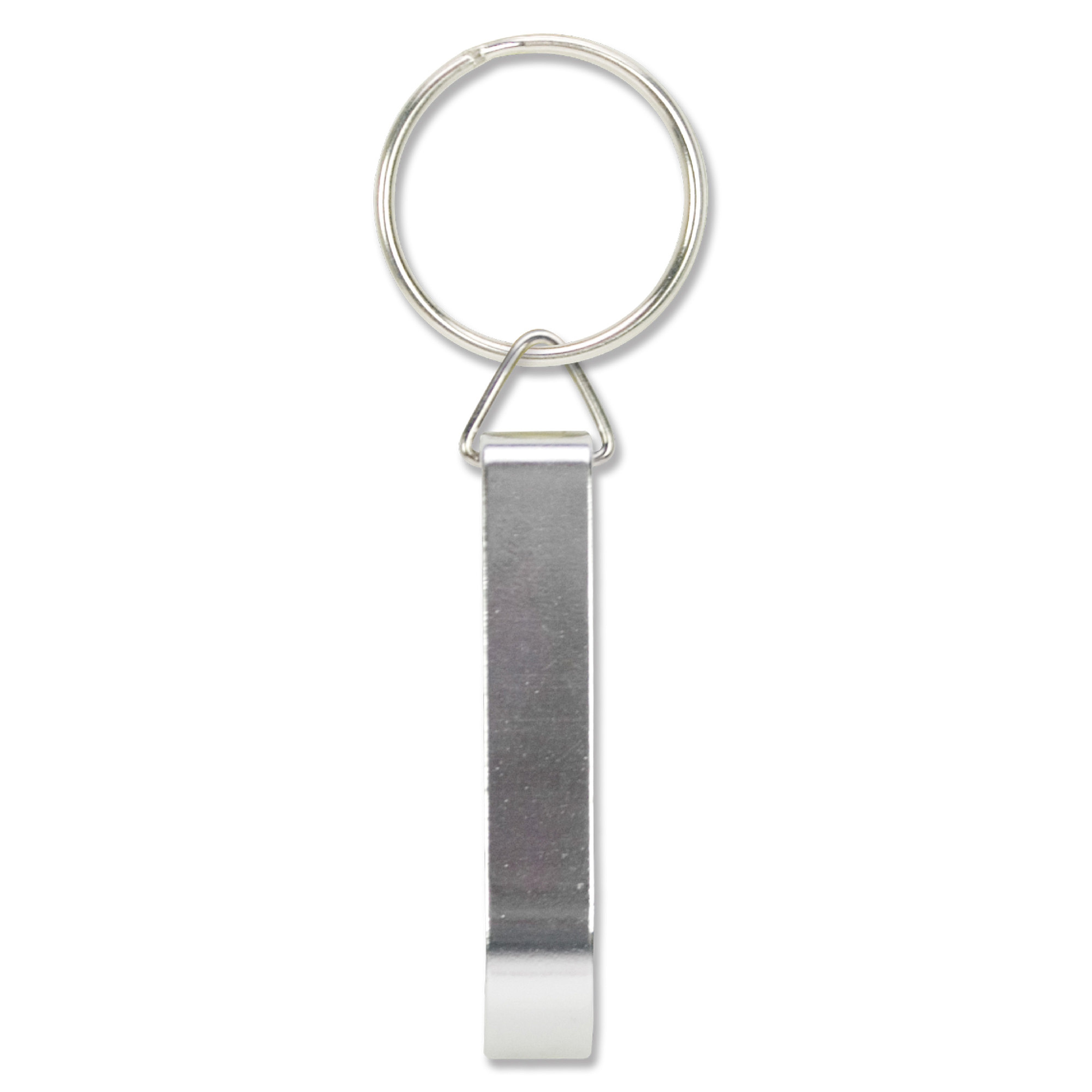 Schlüsselanhänger mit Flaschenöffner aus Aluminium