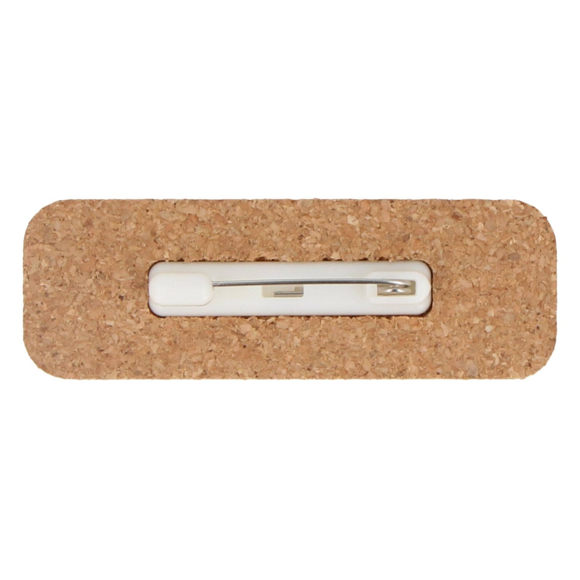 Namensschild Kork mit Anstecknadel
