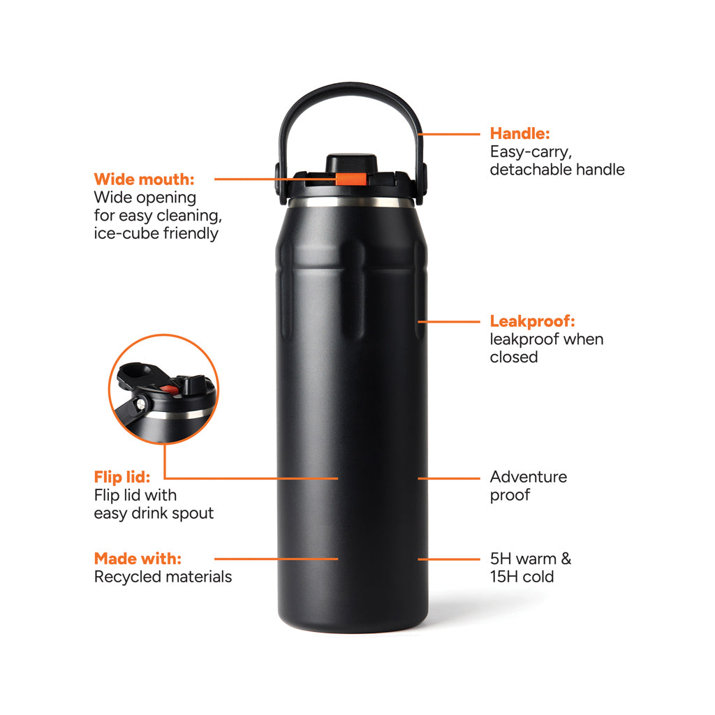 Nordic Drift trail Isolierte RCS Sportflasche 940ml – Ansicht 2
