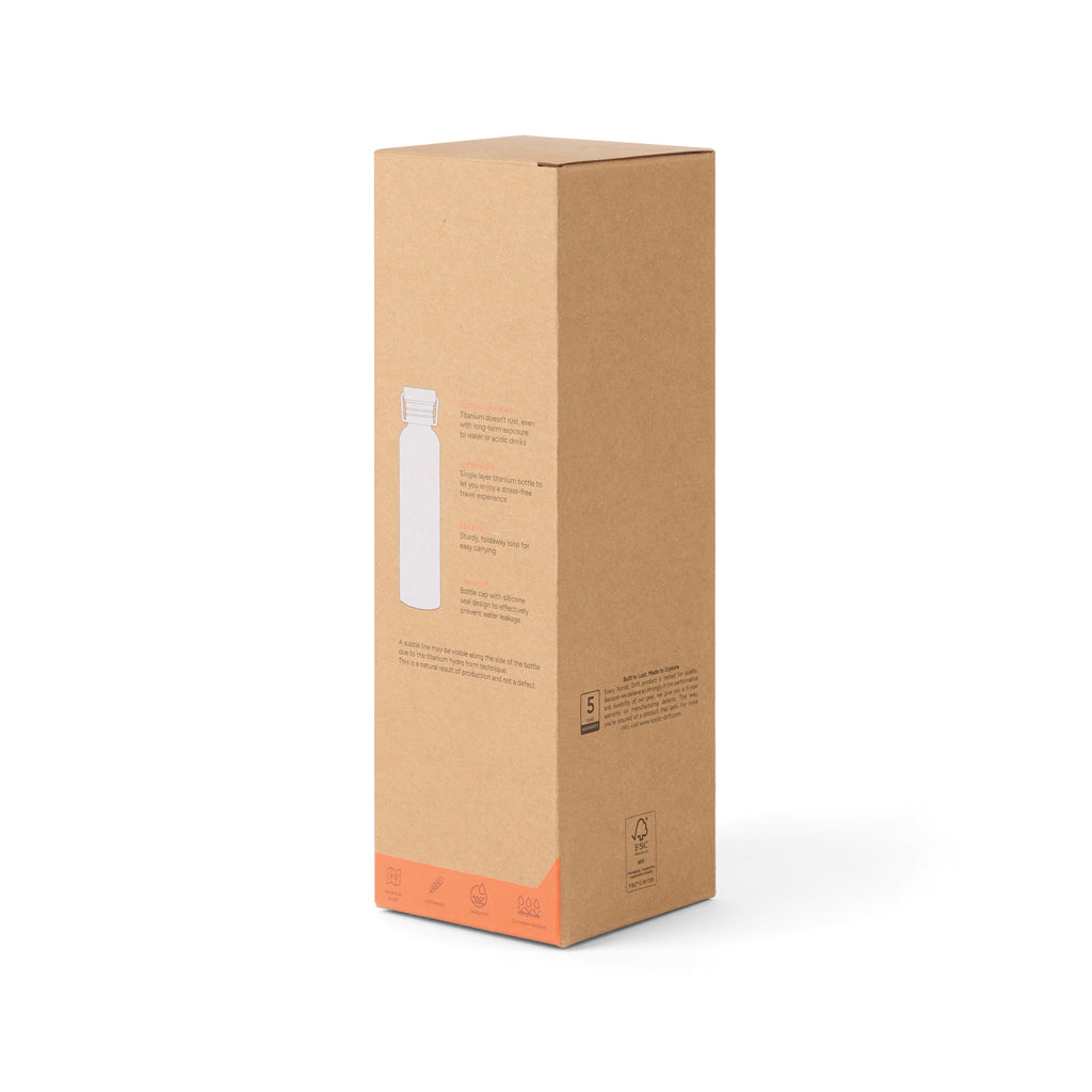 Nordic Drift Trail Ultraleichte Titan-Wasserflasche 600ml – Ansicht 4