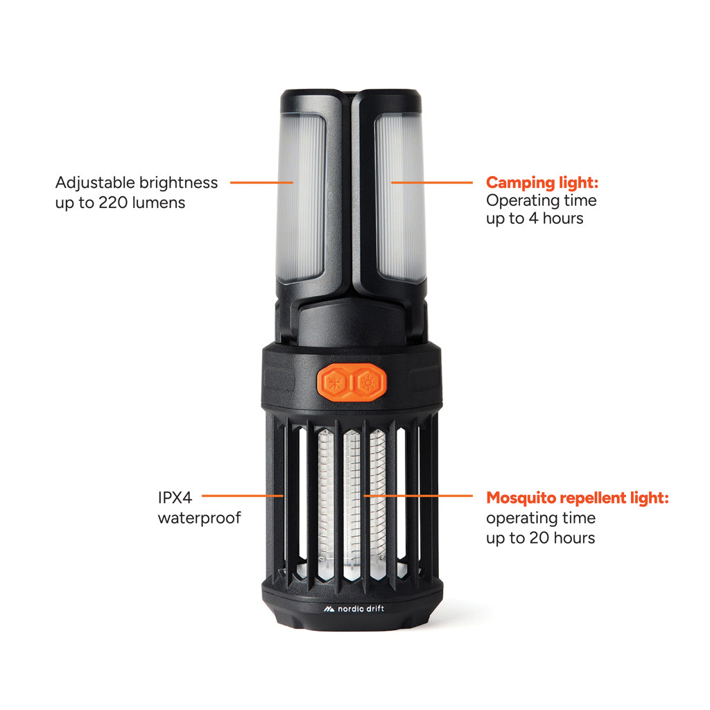 Nordic Drift Titan tragbare Campinglampe mit Mückenschutz – Ansicht 2