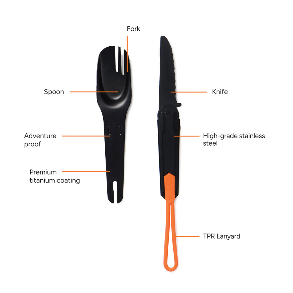 Nordic Drift Trail 4-in-1 Outdoor-Besteck – Ansicht 2