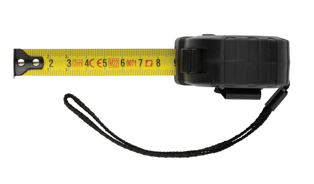 3m/16mm Maßband mit Stop-Taste aus RCS recycelt. Kunststoff – Ansicht 4