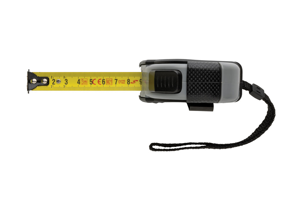 Auto-Stop-Maßband aus recyceltem Kunststoff, 3m/16mm – Ansicht 4