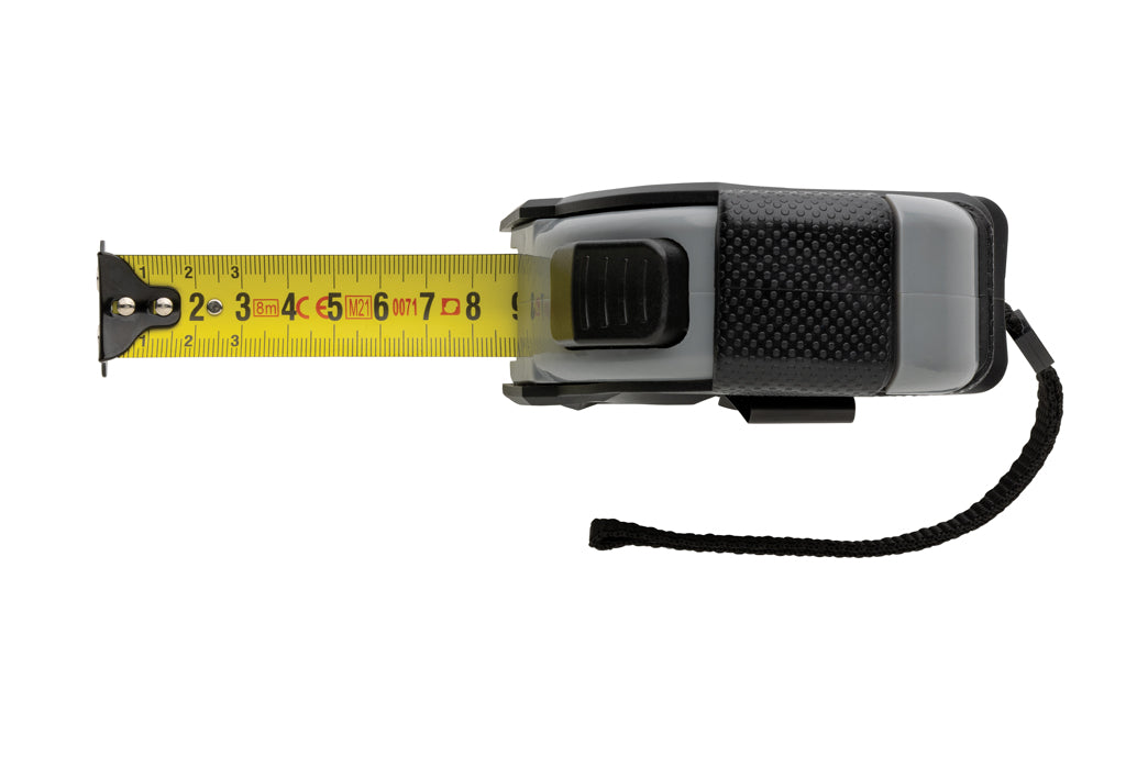 Auto-Stop-Maßband aus recyceltem Kunststoff, 8m/25mm – Ansicht 4
