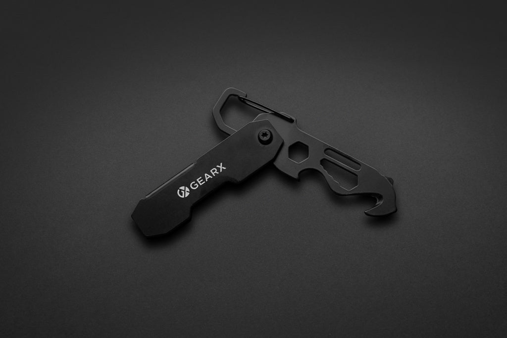 GearX faltbares EDC-Werkzeug mit Kartonmesser & Karabiner – Ansicht 6