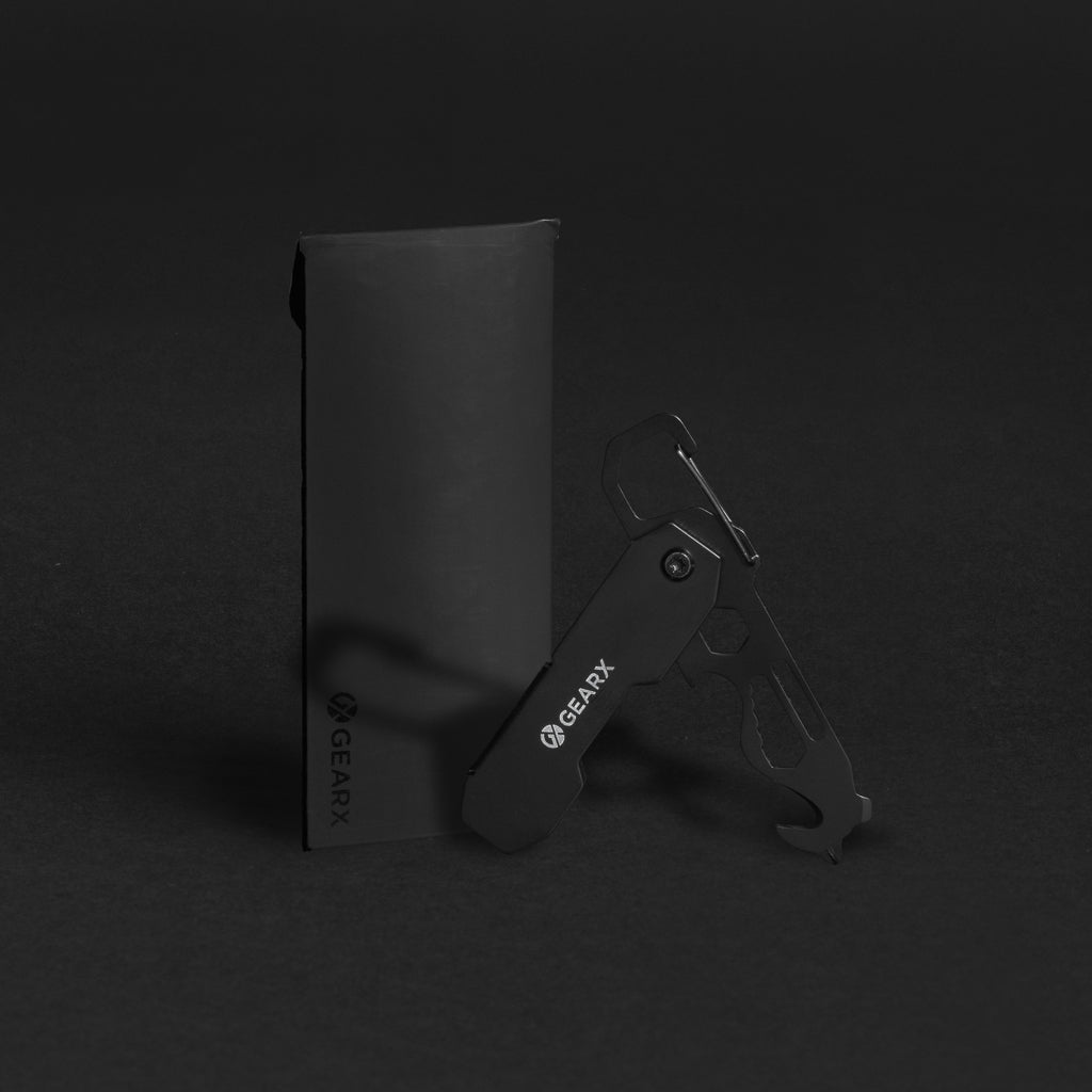 GearX faltbares EDC-Werkzeug mit Kartonmesser & Karabiner – Ansicht 8