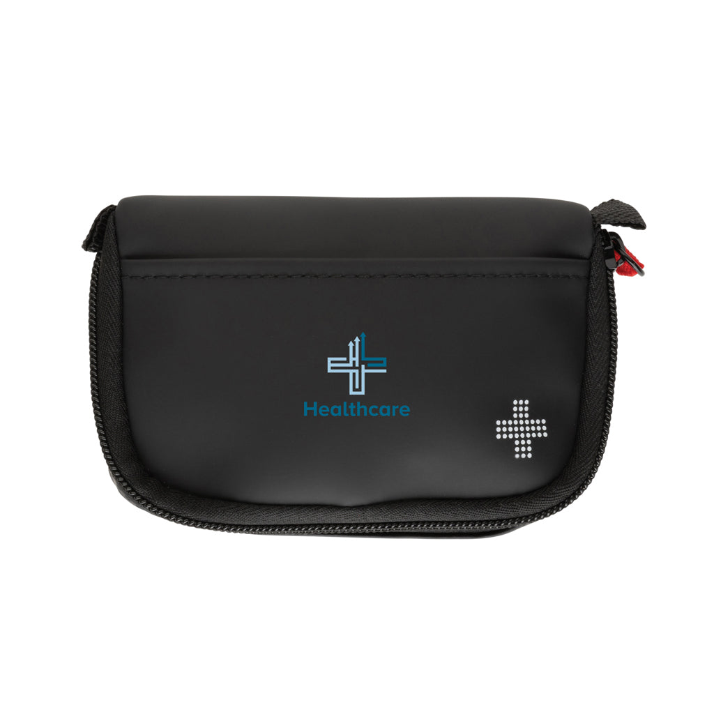 Kleines Erste-Hilfe-Set in RCS recycelter Nubuk-PU Tasche – Ansicht 8