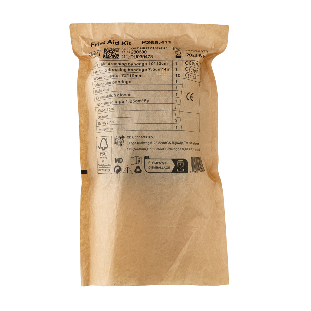 Erste-Hilfe-Set in RCS recycelter Nubuk-PU Tasche – Ansicht 7