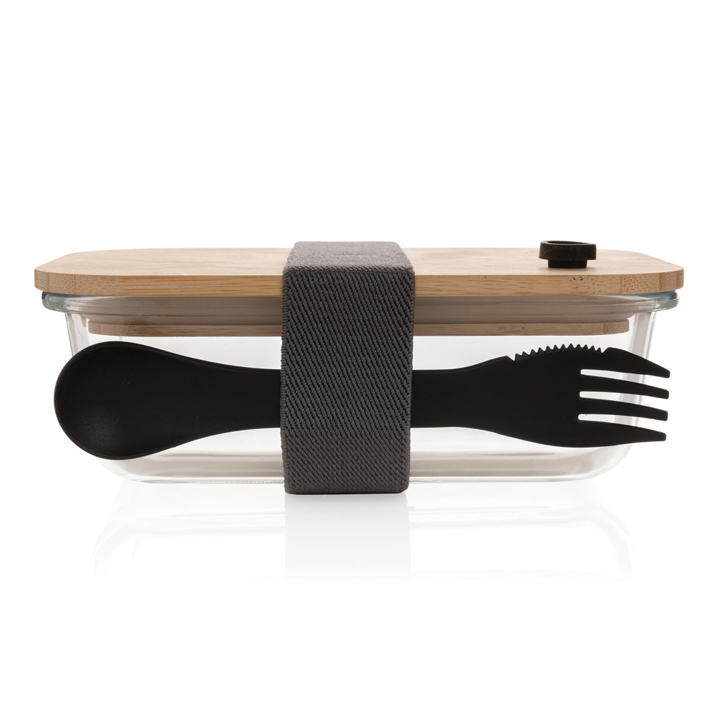 Lunch-Box aus Glas mit Bambusdeckel – Ansicht 5