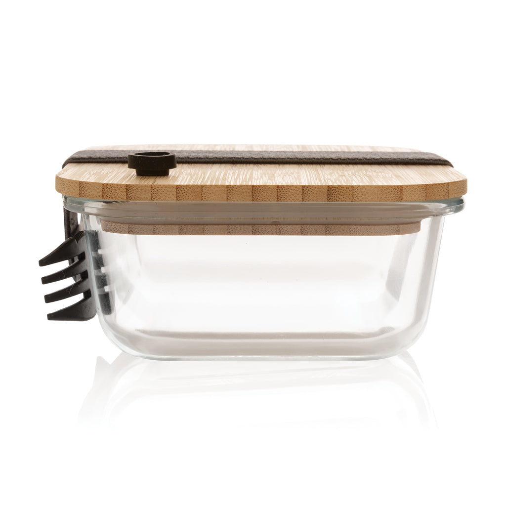 Lunch-Box aus Glas mit Bambusdeckel – Ansicht 6