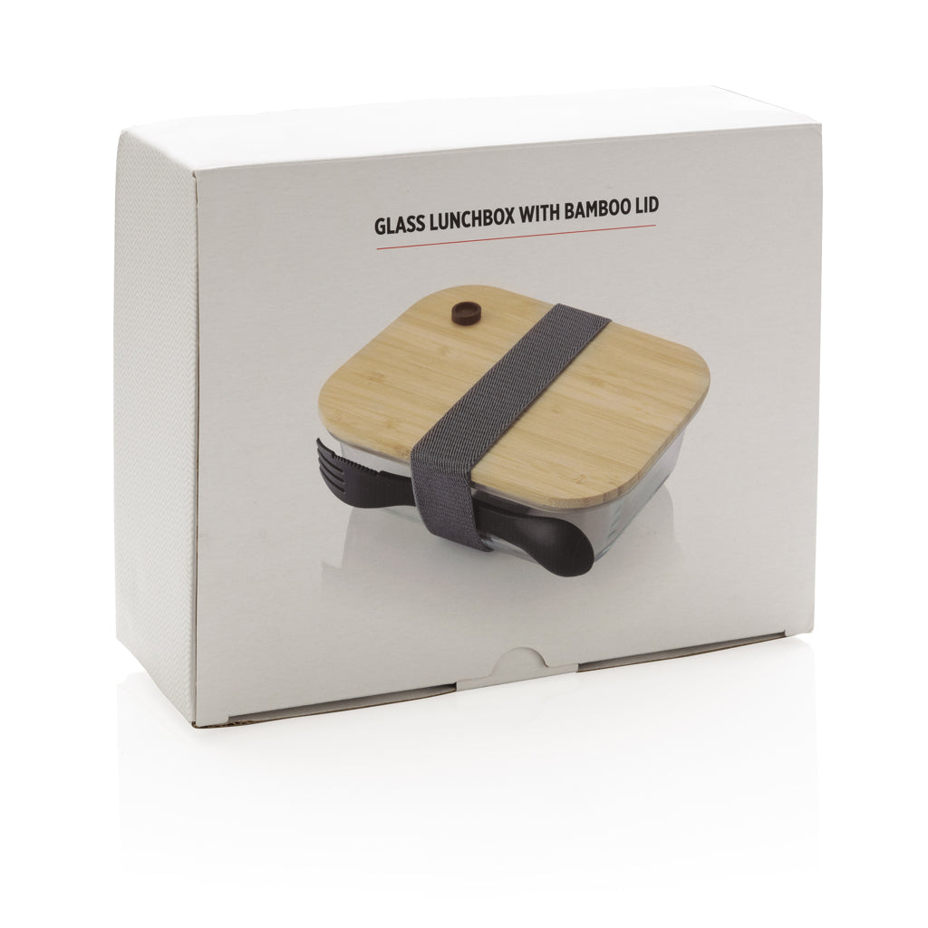 Lunch-Box aus Glas mit Bambusdeckel – Ansicht 8