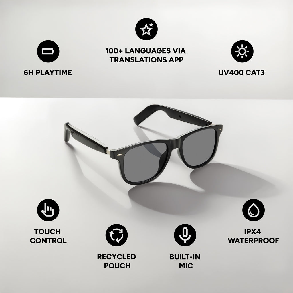 Miro – KI-gestützte Audiobrille mit Übersetzungsfunktion – Ansicht 6