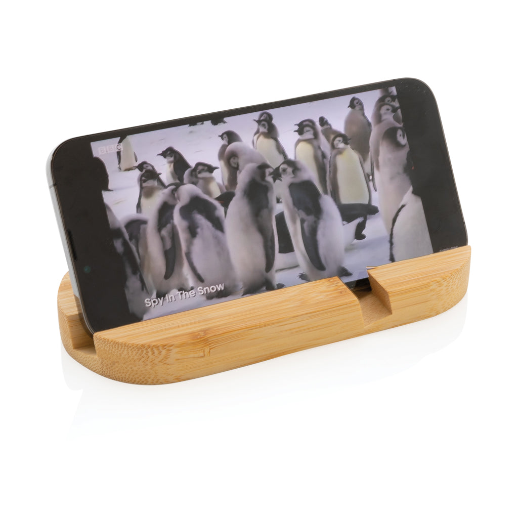 Bambus Telefon- und Tablethalter – Ansicht 3
