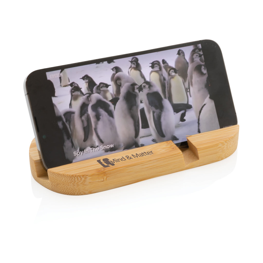 Bambus Telefon- und Tablethalter – Ansicht 5