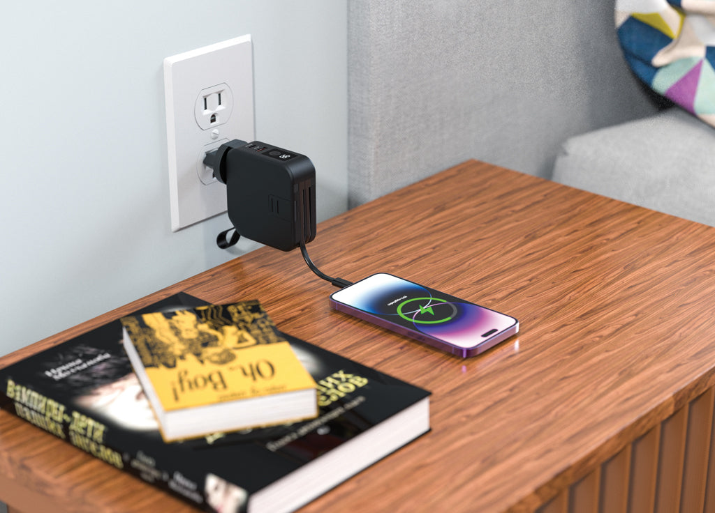 Urban Vitamin Saratoga 5-in-1 universal Charger als Werbeartikel mit Logo