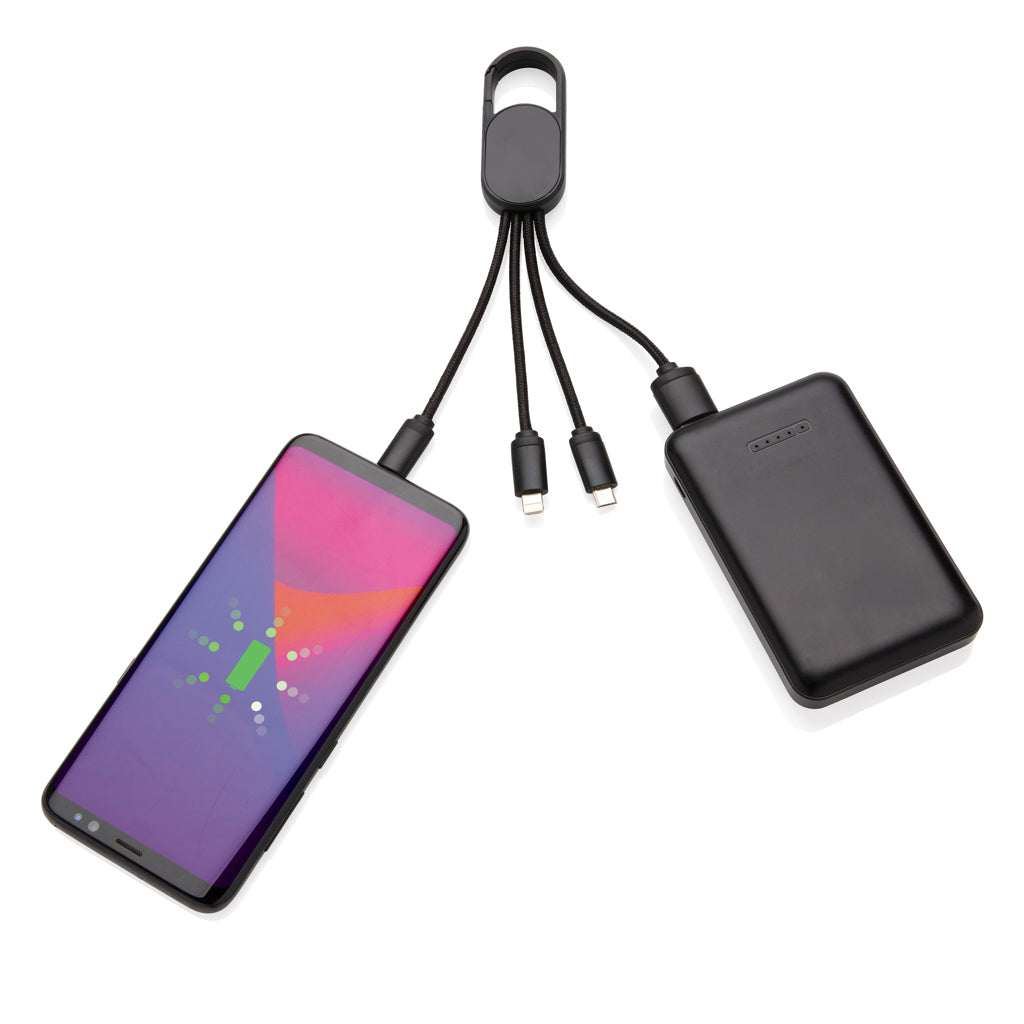 4-in-1 Kabel mit Karabiner-Clip – Ansicht 3