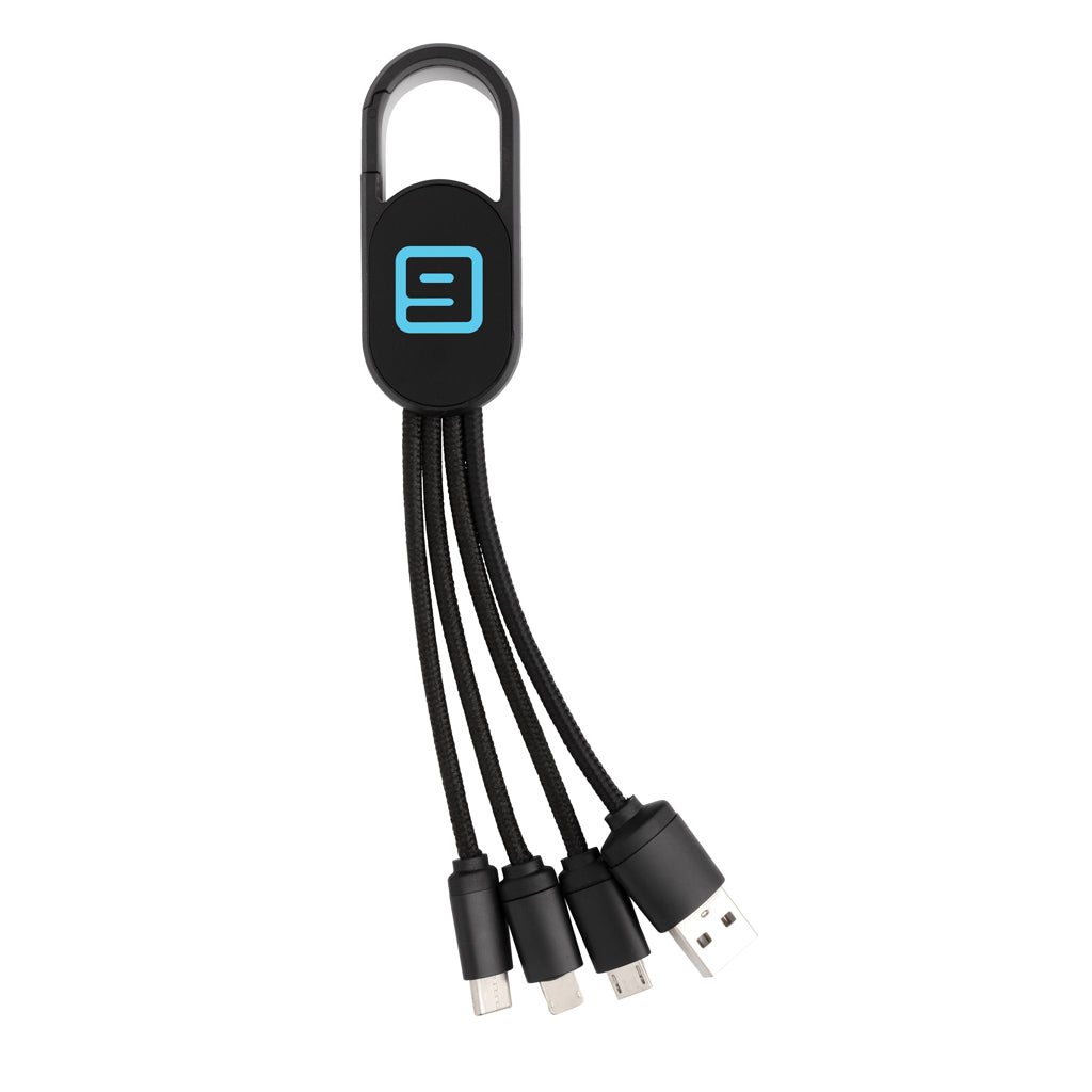 4-in-1 Kabel mit Karabiner-Clip – Ansicht 6