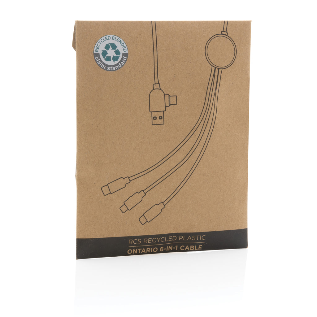 Ontario 6-in-1 Kabel aus RCS recyceltem Kunststoff – Ansicht 7