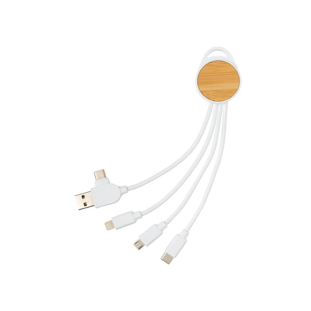 rundes Ontario 6-in-1 Kabel aus RCS recyceltem Kunststoff – Ansicht 1