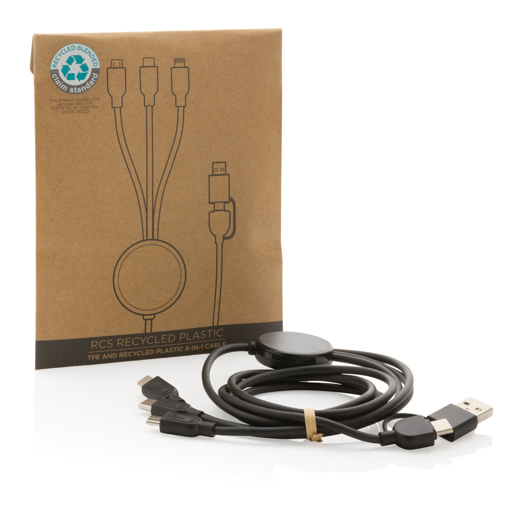 4-in-1 60W-Kabel aus RCS rec. TPE und recyceltem ABS – Ansicht 2