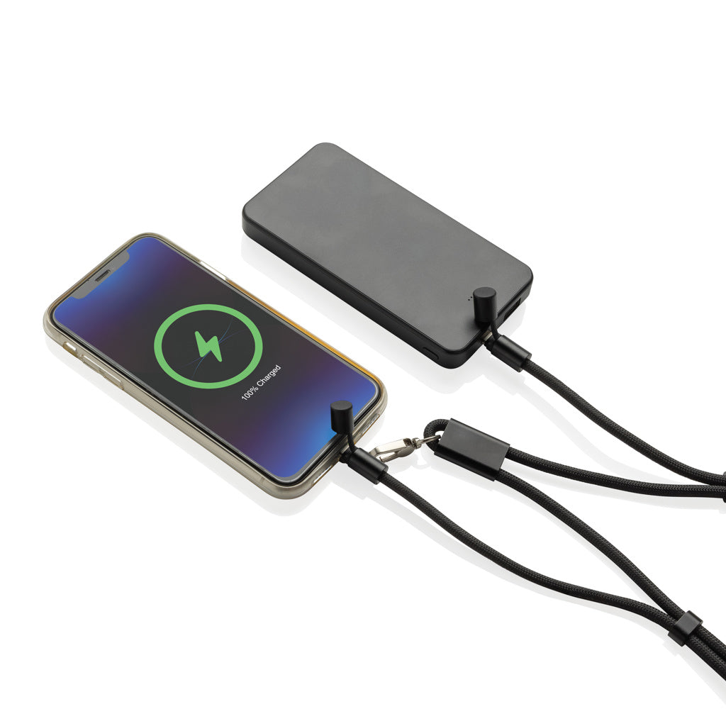 LoopAmp verstellbares 160cm 60W Telefonkabel aus RCS rPET – Ansicht 5