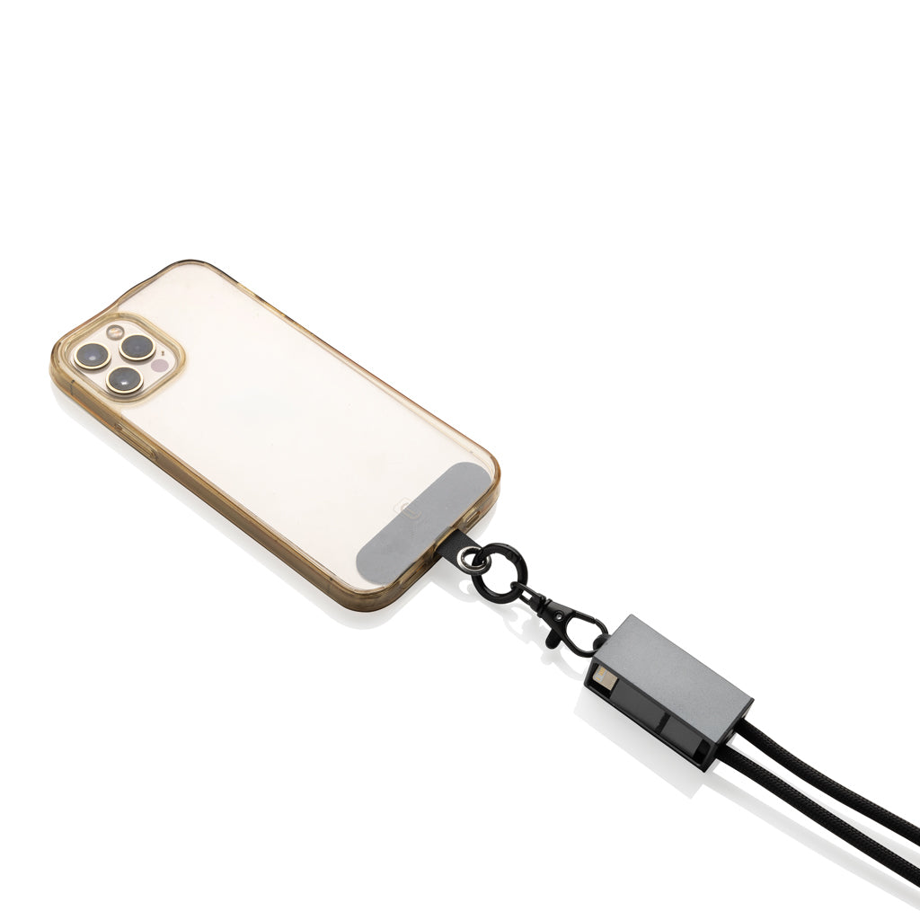 Terra 60Wduales Ladekabel aus RCS recyceltem PET mit Lanyard – Ansicht 7