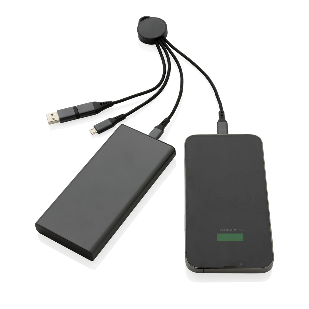 Terra 6-in-1-Ladekabel aus RCS recyceltem Aluminium – Ansicht 3