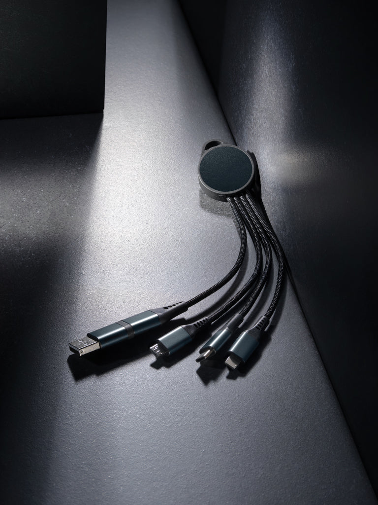 Terra 6-in-1-Ladekabel aus RCS recyceltem Aluminium – Ansicht 6