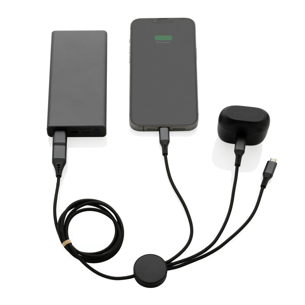 Terra 60W 120cm 6-in-1-Kabel aus RCS recyceltem Aluminium – Ansicht 3