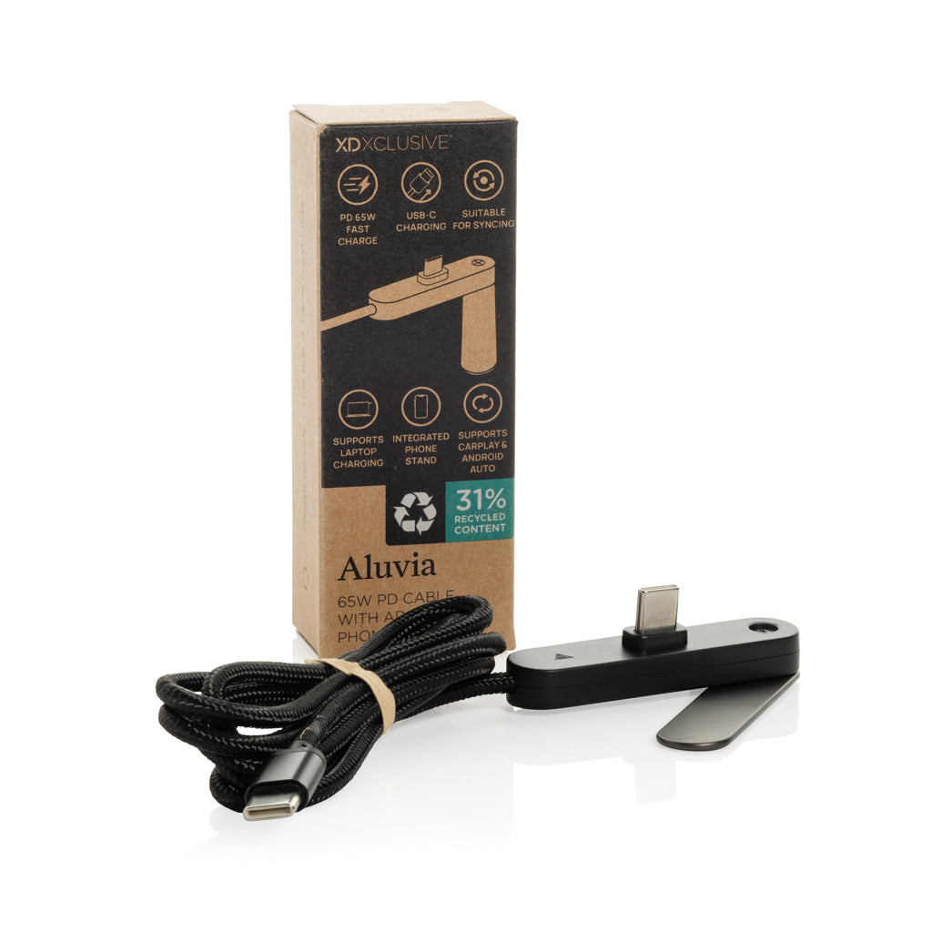 Aluvia RCS 65W-PD-Kabel mit verstellbarem Handyhalter – Ansicht 2