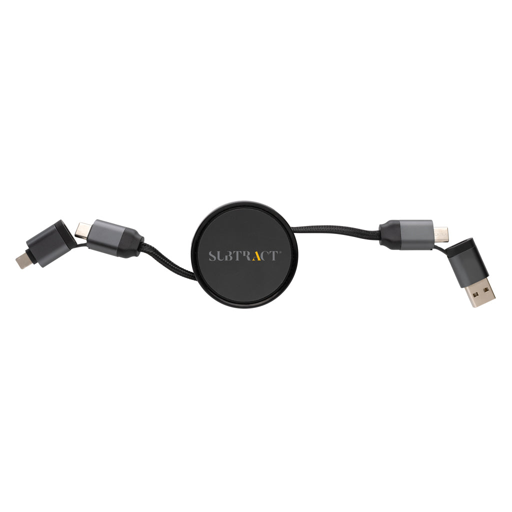 Terra aufrollbares 6-in-1 60W-Kabel aus RCS recyc. Aluminium – Ansicht 7