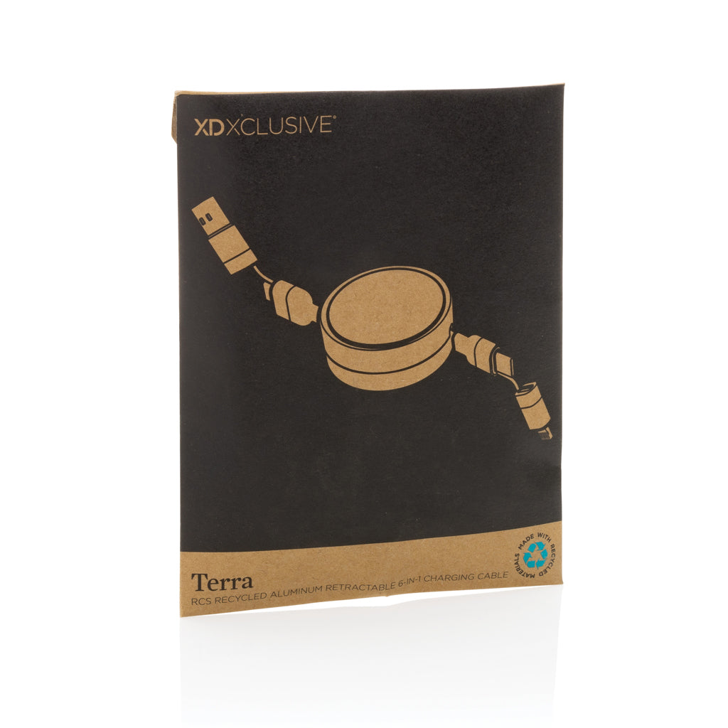 Terra aufrollbares 6-in-1 60W-Kabel aus RCS recyc. Aluminium – Ansicht 6