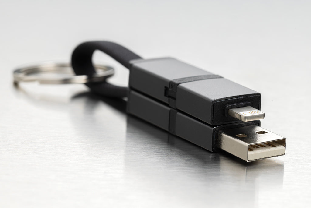 Terra 4-in-1 Schnellladekabel für den Schlüsselbund aus rAlu – Ansicht 7