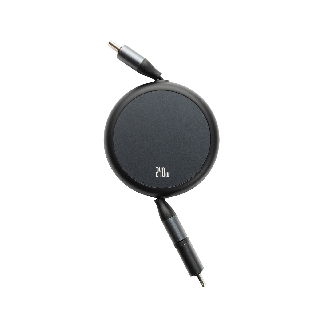 Terra ausziehbares 240W 2-in-1 Kabel aus RCS rec. Aluminium – Ansicht 6