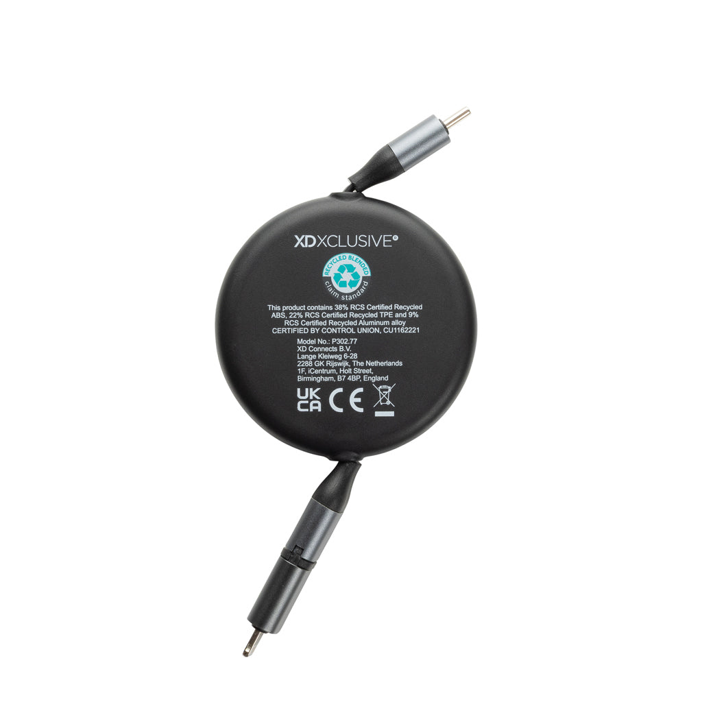 Terra ausziehbares 240W 2-in-1 Kabel aus RCS rec. Aluminium – Ansicht 7