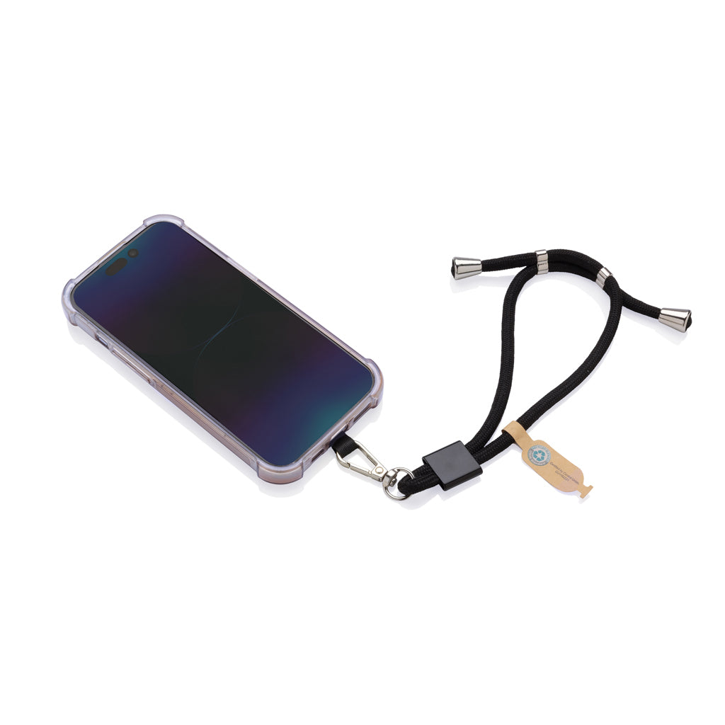 CarryLoop verstellbares Handy-Handgelenksband aus RCS rPET – Ansicht 3