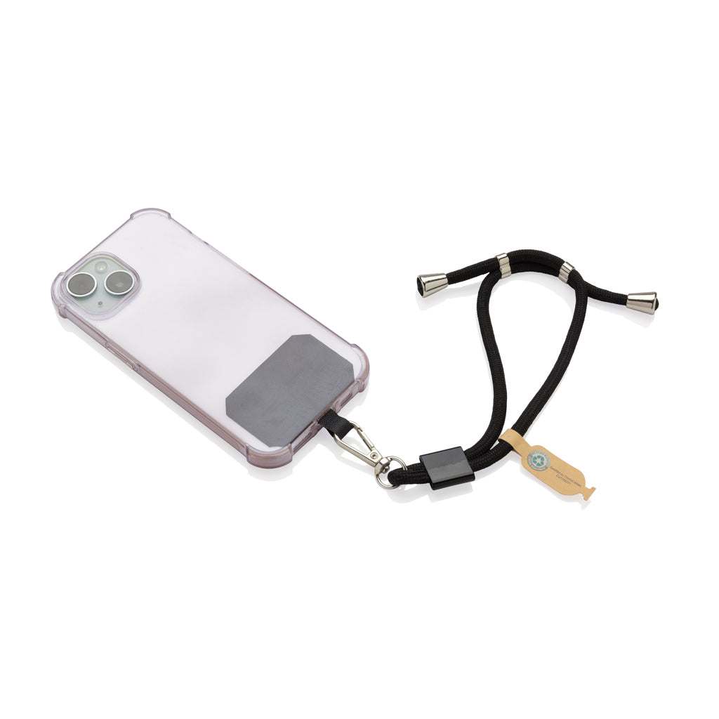 CarryLoop verstellbares Handy-Handgelenksband aus RCS rPET – Ansicht 4