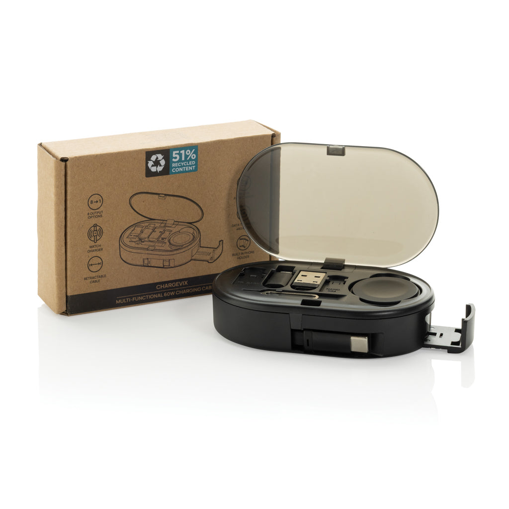 Chargevix Multifunktionales 60W-Lade-Set aus RCS rPlastic – Ansicht 2