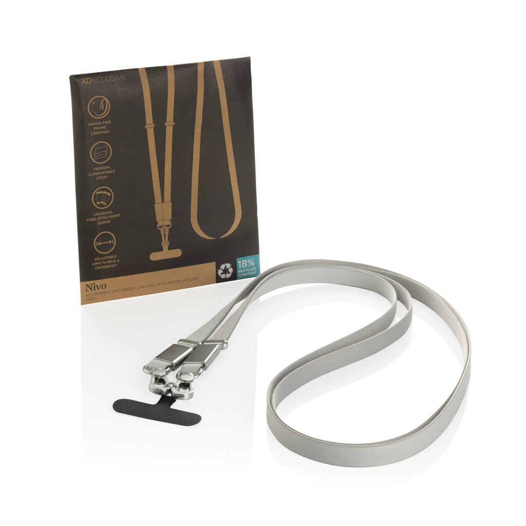 Nivo Crossbody-Handyband aus RCS recyceltem PET – Ansicht 5