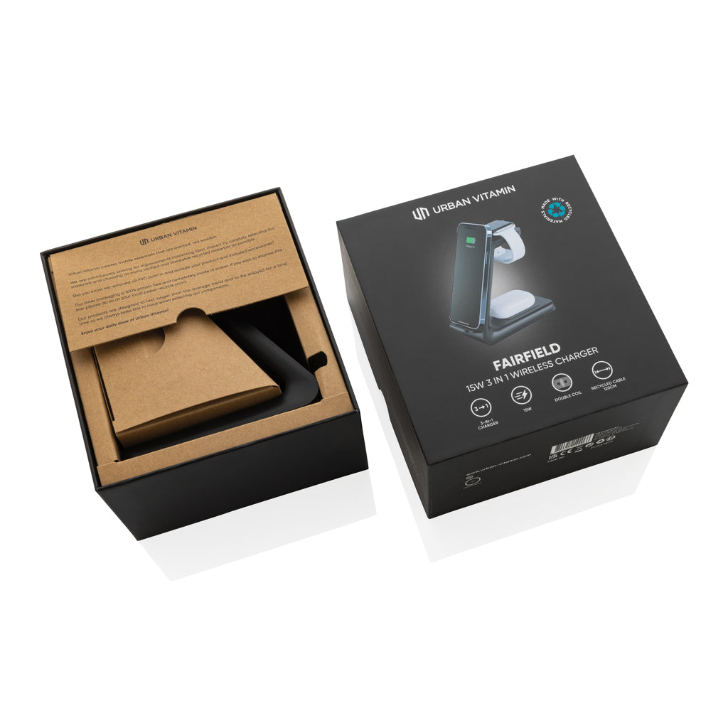 Urban Vitamin Fairfield 3-in-1 Charger aus RCS rPlastik – Ansicht 3