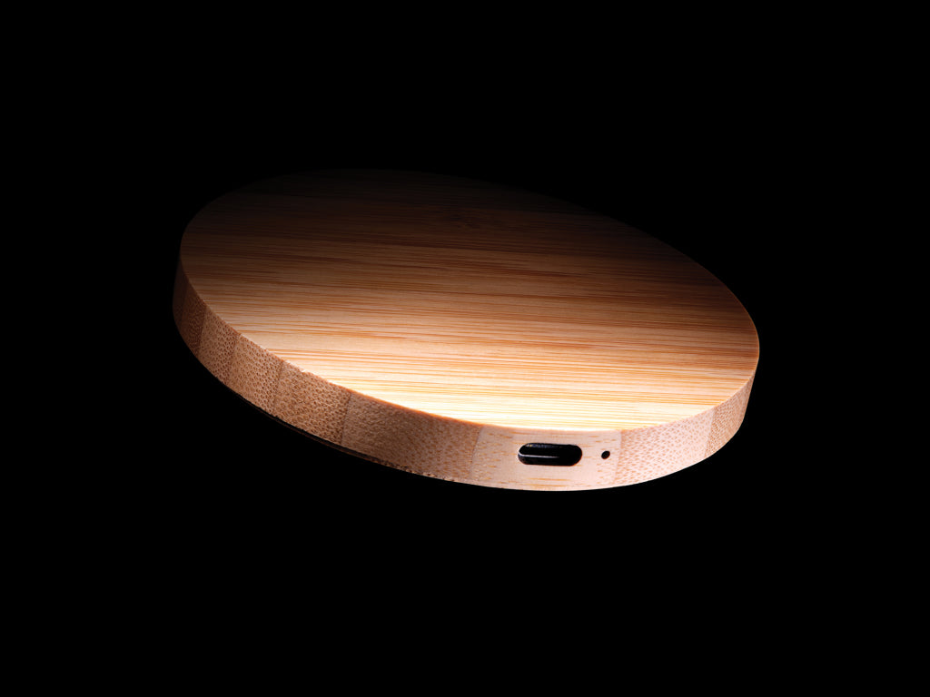 15W Bambus Wireless Charger – Ansicht 4