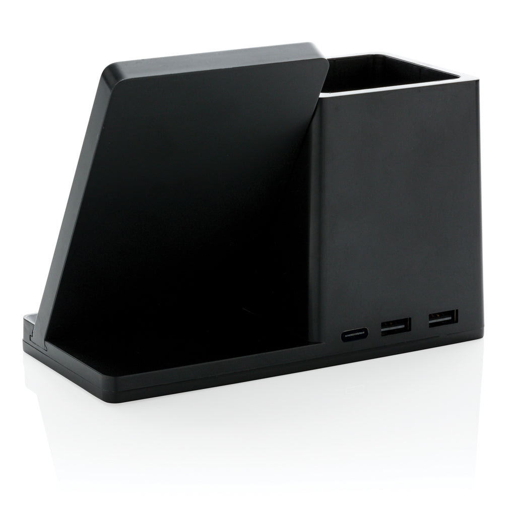 Ontario 10W Wireless Charger aus Bambus und RCS Kunststoff – Ansicht 6