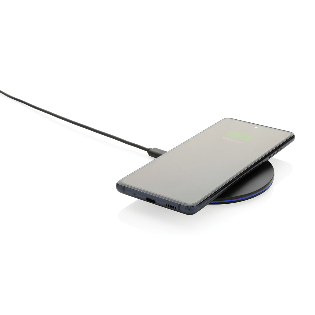 15W-Wireless-Fast-Charger aus recyceltem RCS-Kunststoff – Ansicht 3