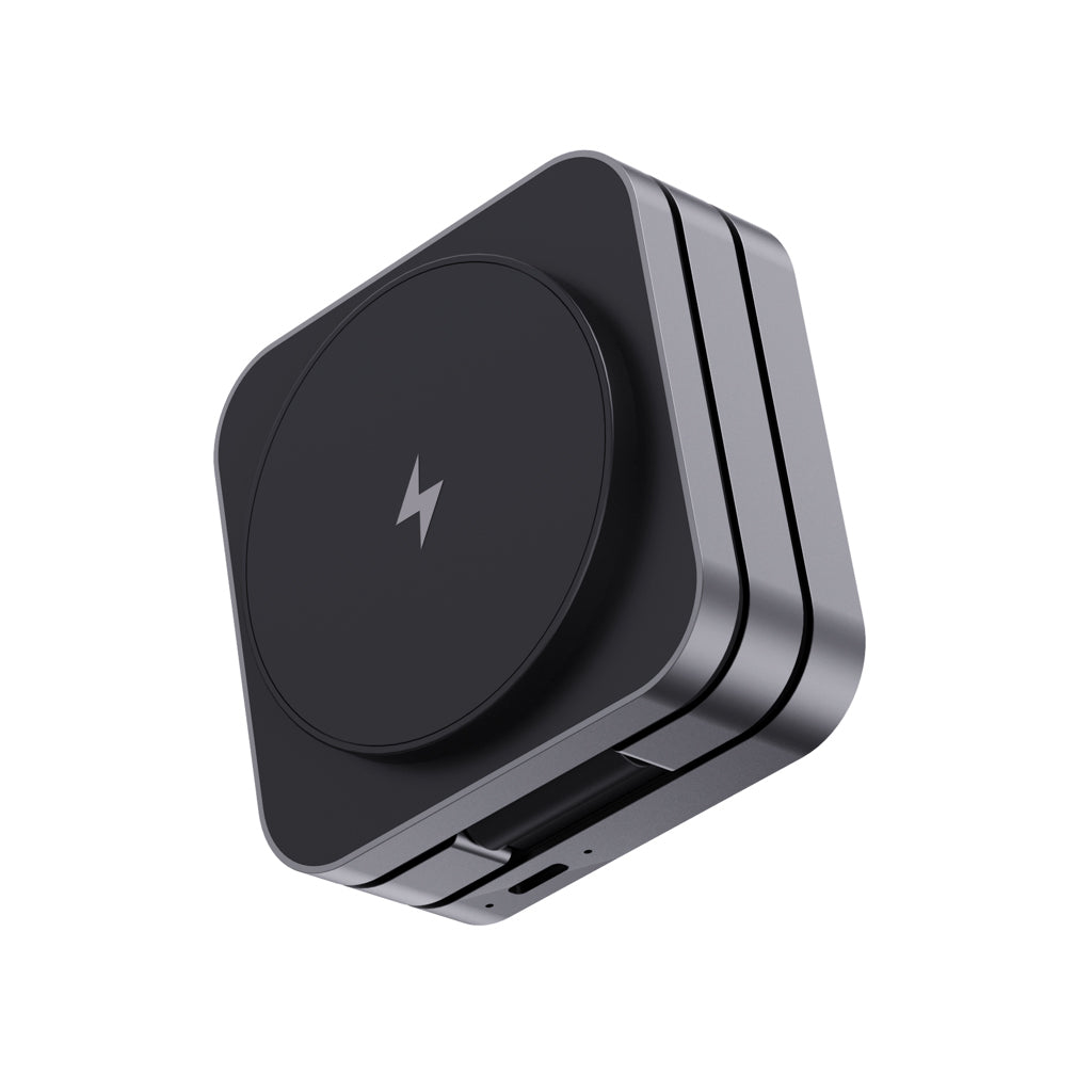 Terra faltbares 3-in-1 15W Charger aus RCS rec. Aluminium – Ansicht 6