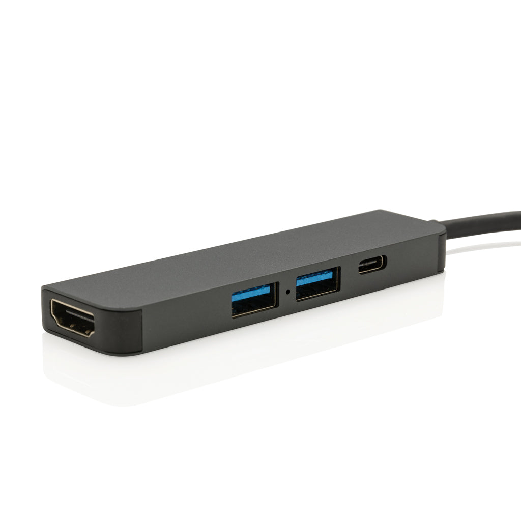 Terra Hub aus RCS recyceltem Aluminium mit HDMI-Input – Ansicht 4